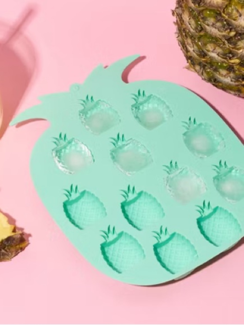 Set of 2 - Pineapple Silicone Ice Cube Tray